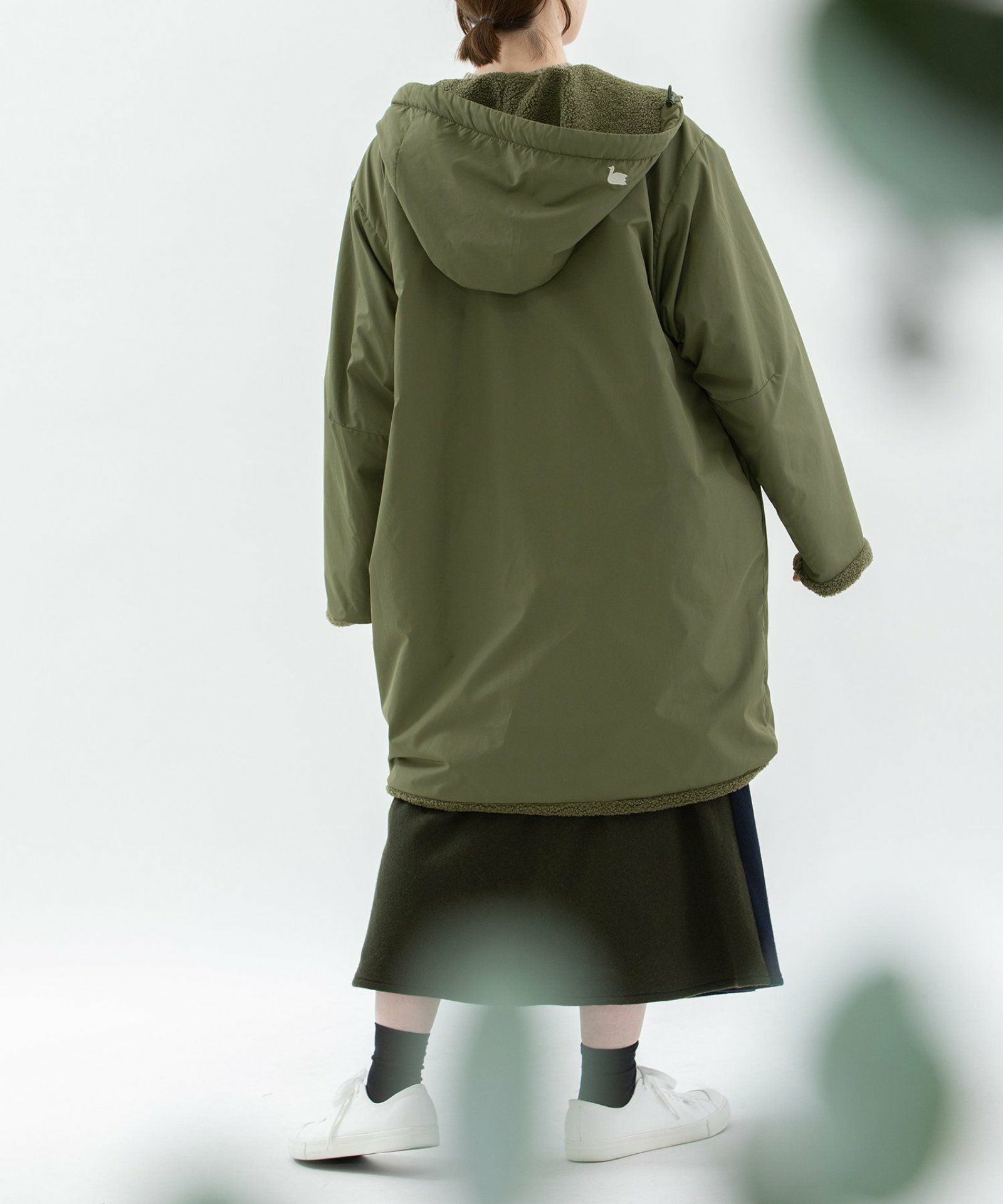 モデル身長：160cm(ウラ面：ナイロン)