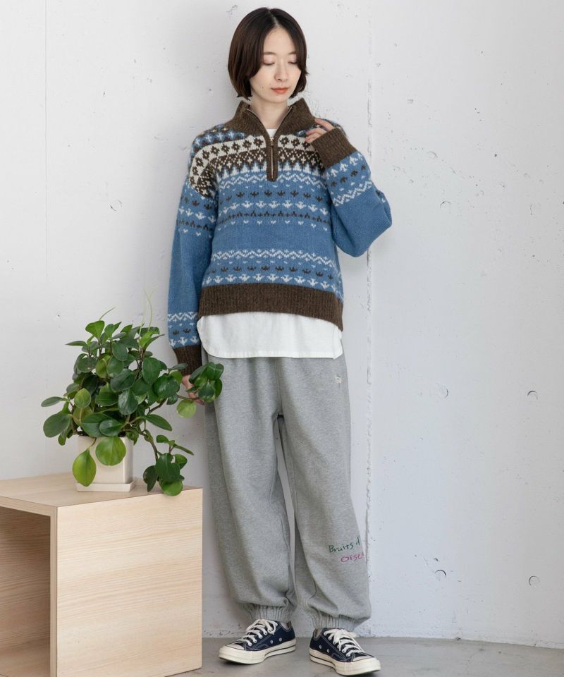 WINTER SALE】ハーフzipジャガードニット | COO ONLINE