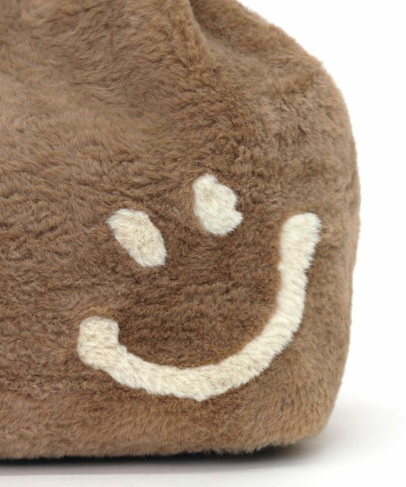 25年秋冬 FINAL SALE】40%OFF JSC SMILEY ｴｺﾌｧｰﾊﾟｯﾁﾜｰｸ2WAYﾄｰﾄﾊﾞｯｸﾞ