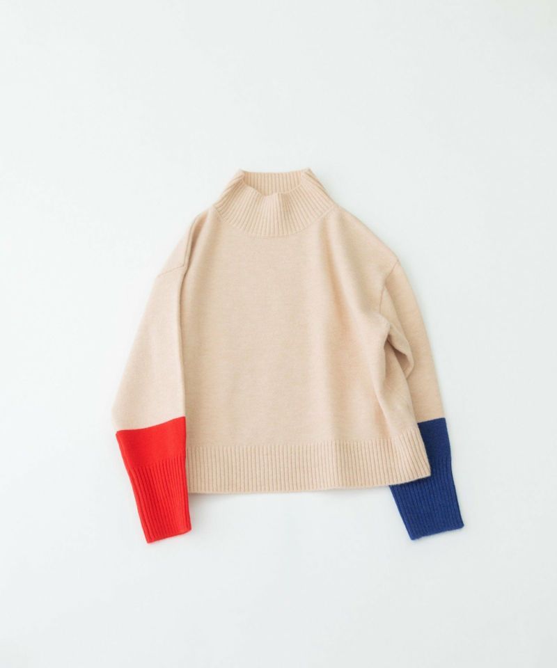 袖口配色ハイネックセーター | COO ONLINE