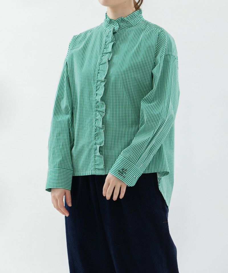 【NEW】ノップドゥノッド（nop de nod）/タイプライターフリルシャツ タイプライターフリルシャツ | COO ONLINE