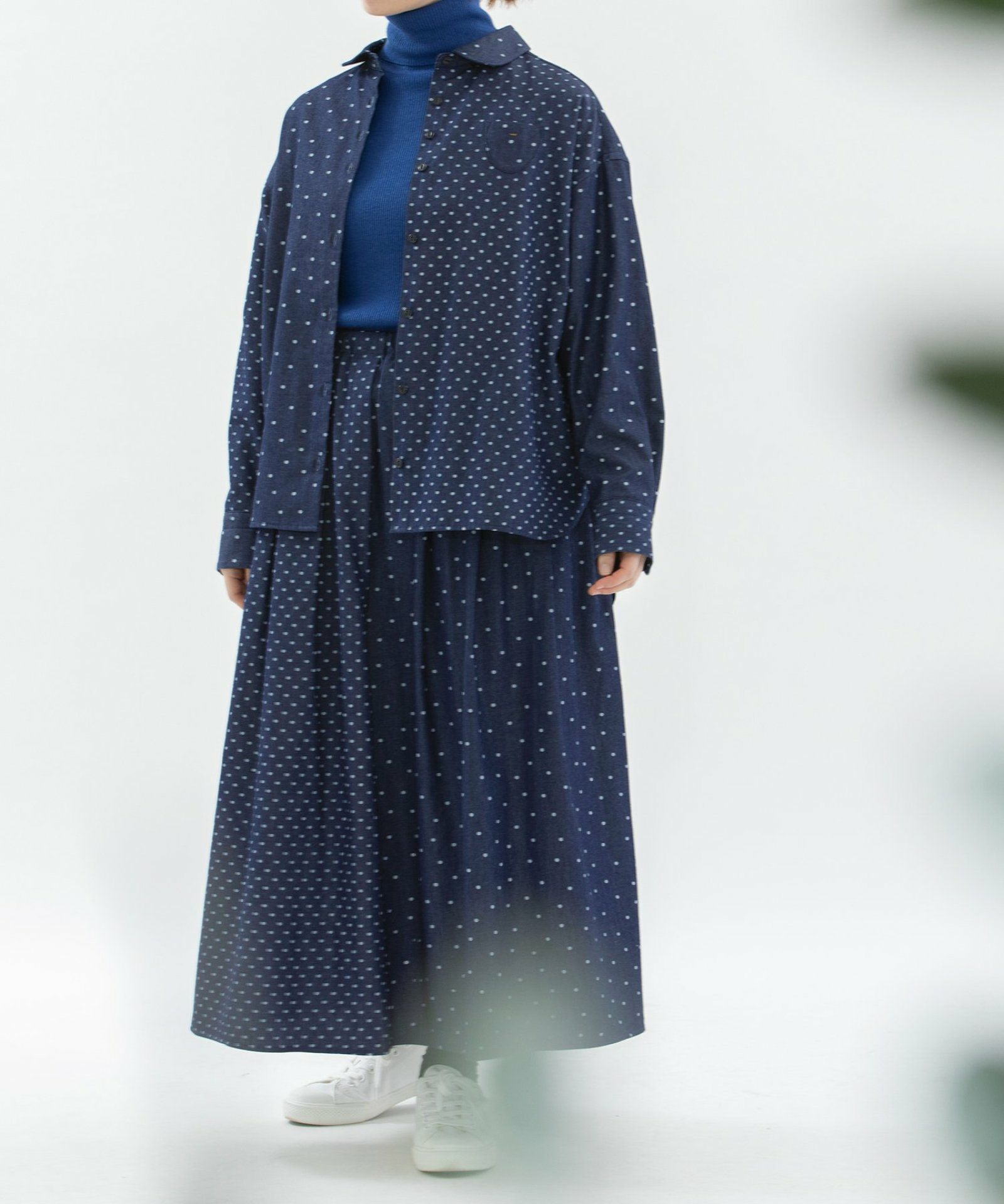 モデル身長：160cm（ランダムドット）