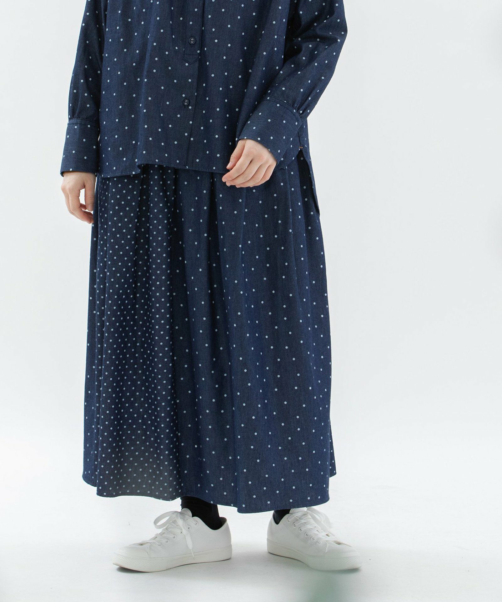 モデル身長：160cm（ランダムドット）