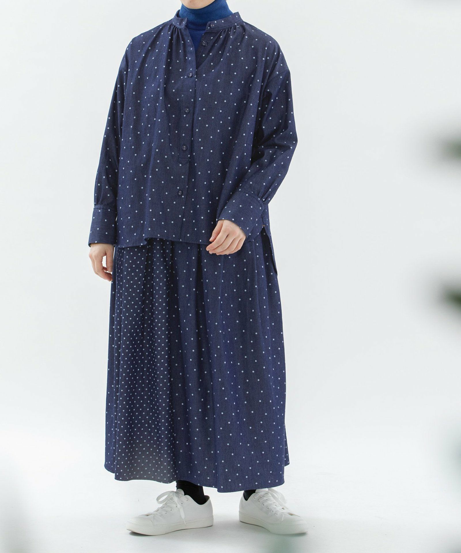 モデル身長：160cm（ランダムドット）