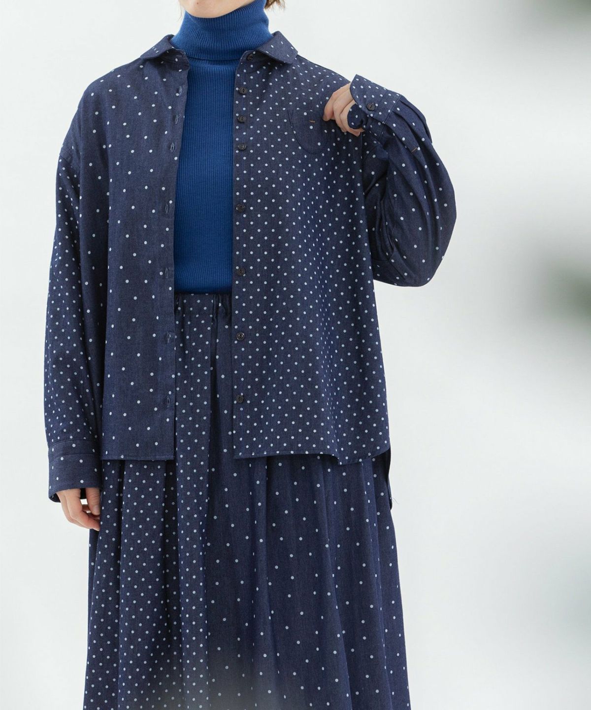 モデル身長：160cm（ランダムドット）