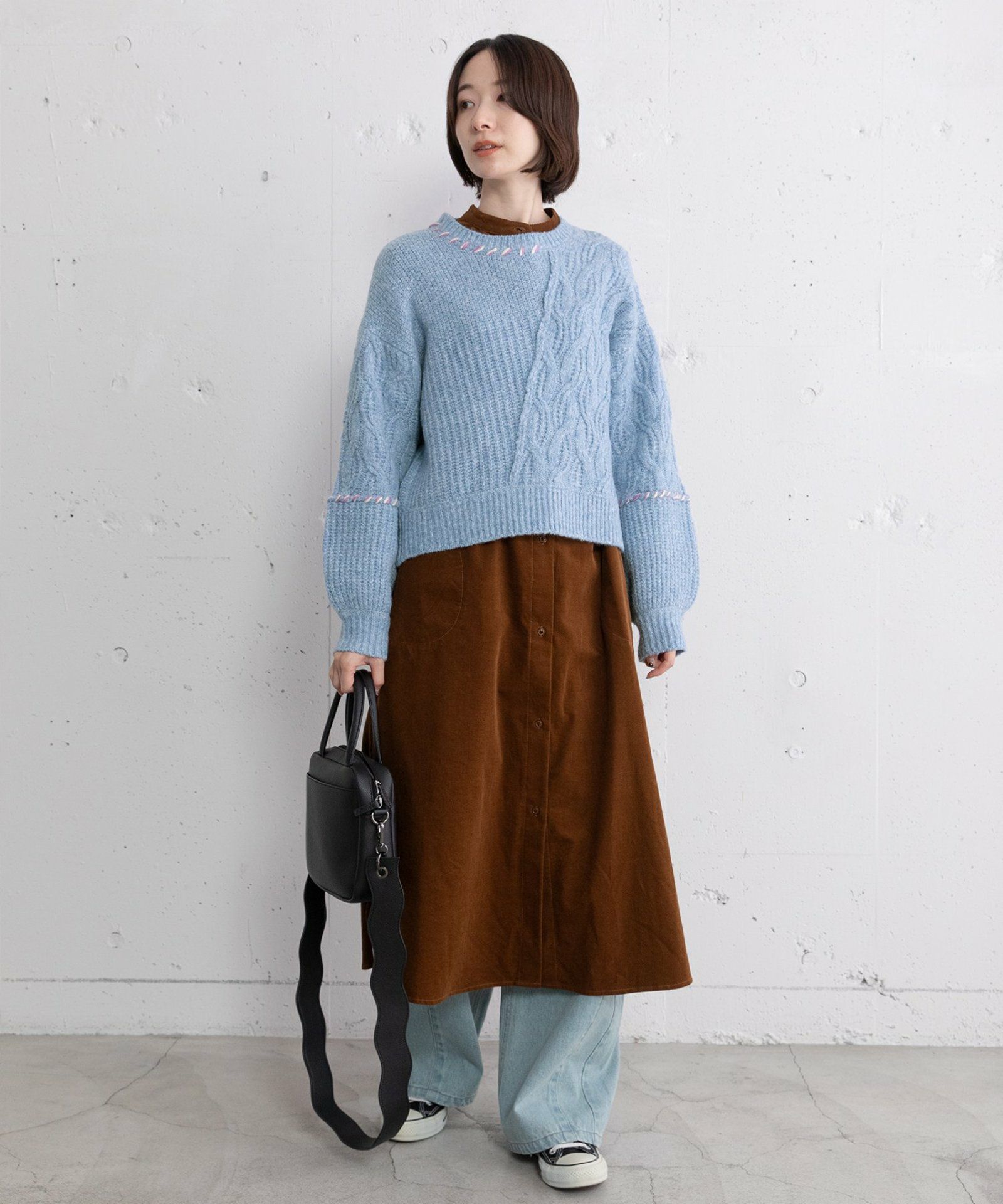 machatt ハンドケーブルニット Whim Gazette（ウィムガゼット）の「ハンドケーブルニットプルオーバー