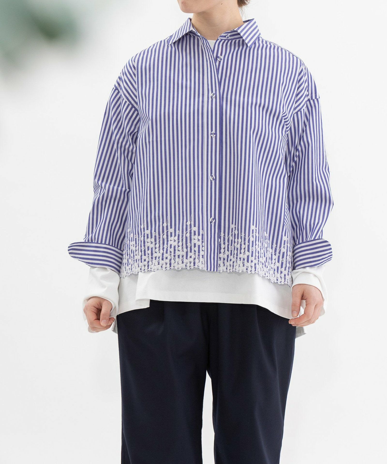 裾刺繍クロップドシャツ | COO ONLINE