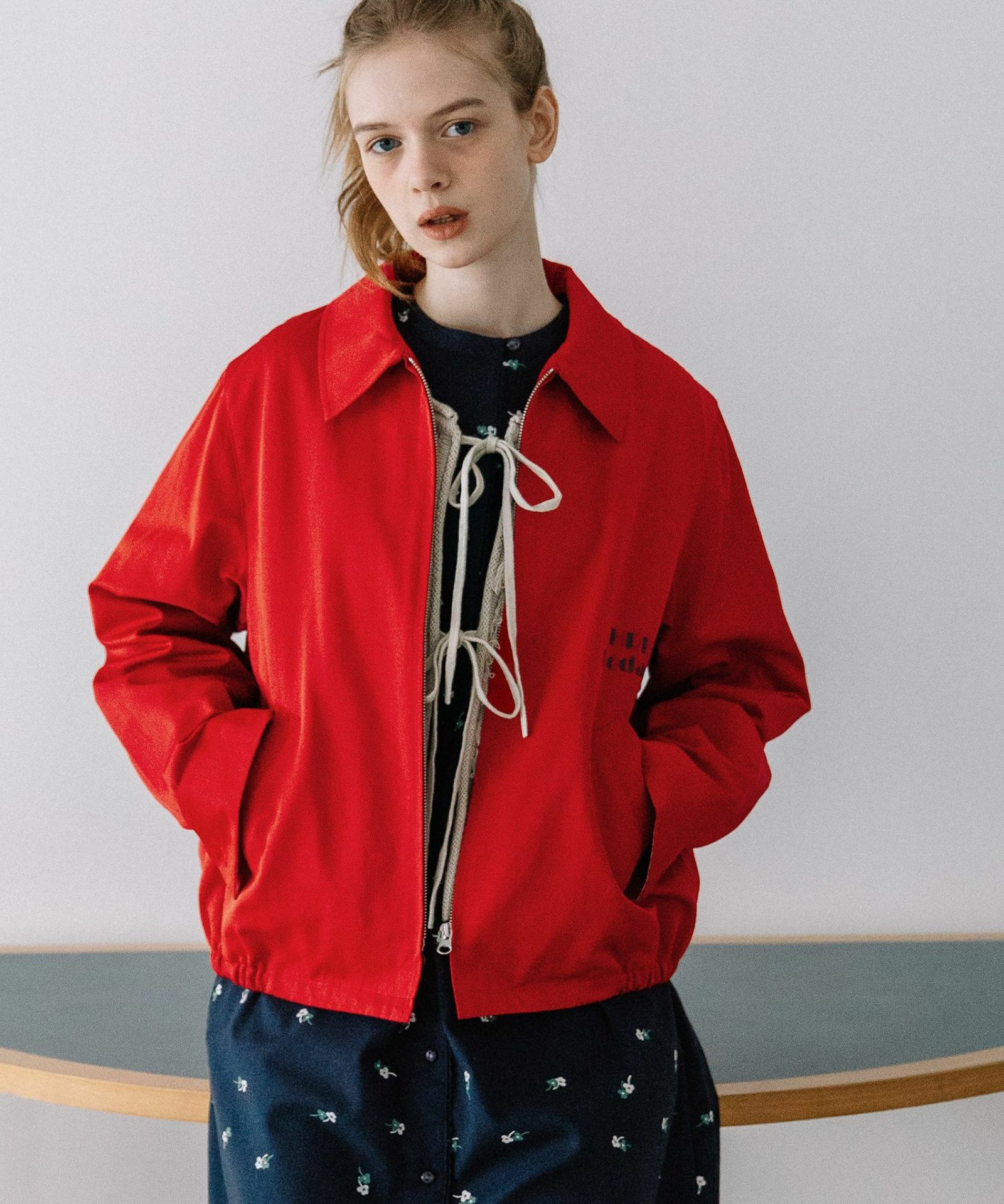 HRUプリントスイングトップ 