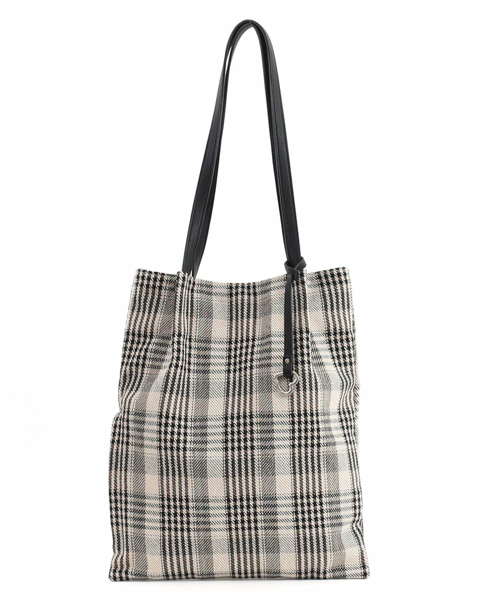 チェック柄ツマミハンドルフラットトートバッグ／A4対応 | COO ONLINE