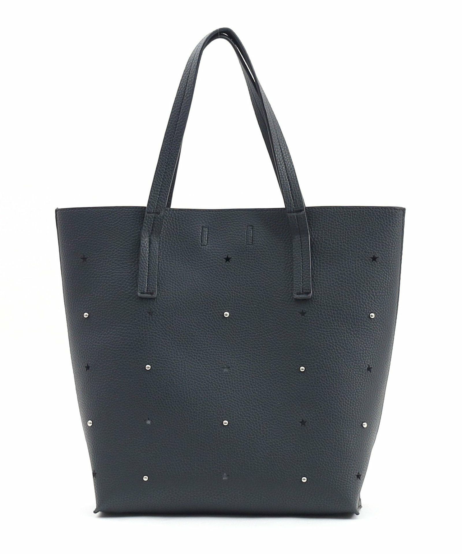 コ*ソ様 トートバッグ 星柄刺繍フェイクレザートートバッグ／A4対応 | COO ONLINE