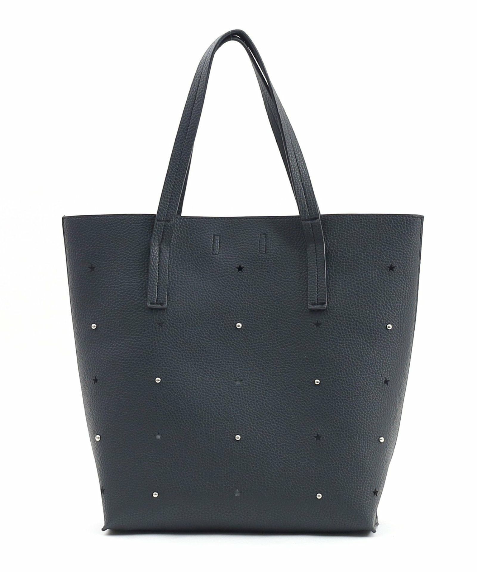 星柄刺繍フェイクレザートートバッグ／A4対応 | COO ONLINE