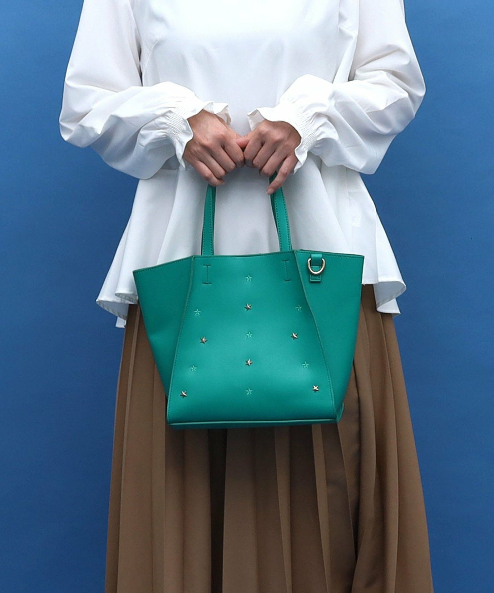 星柄刺繍x星スタッズ2WAYトートバッグ | COO ONLINE